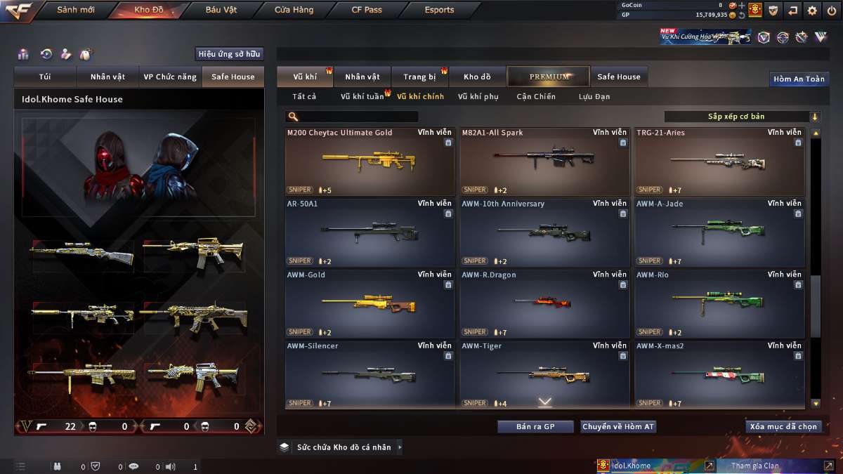 shop acc cf uy tin gia re